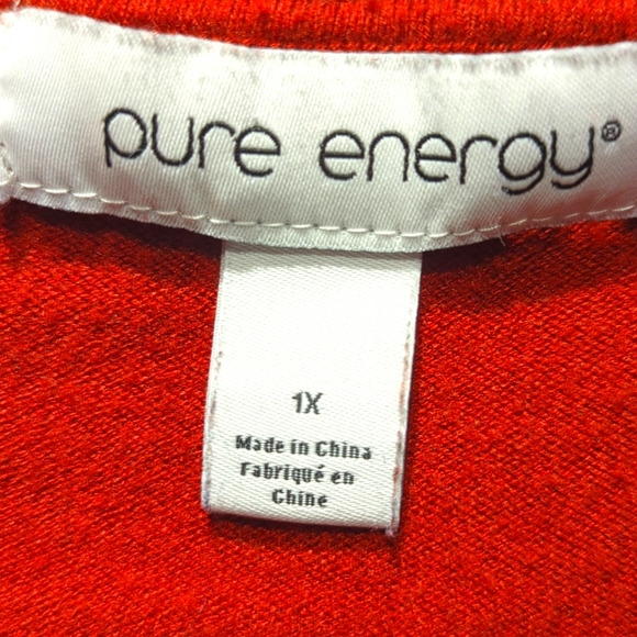 Vintage Pure Energy Cardigan XL Rust Color - Picture 3 of 8